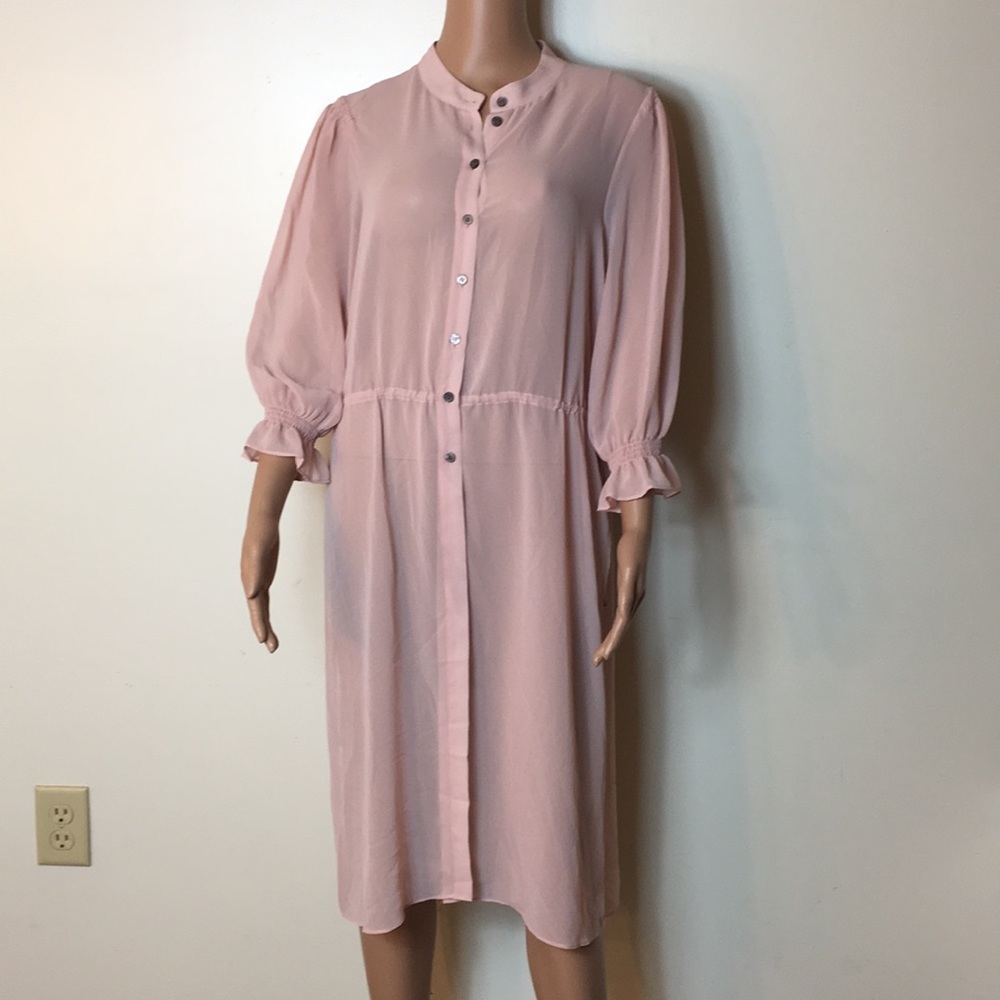 Vince Camuto sheer Chiffon tunic size M